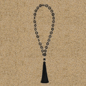Highlands Black Wood Chain with Black Tassel Necklace Necklaces New Heritage Arts 