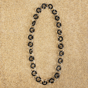 Highlands Black Long Wood Chain Necklace Necklaces New Heritage Arts 